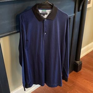 Men’s long sleeved pull over polo shirt. Tommy Hilfiger, size large.